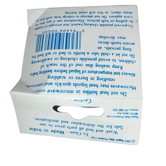 Vintage Baby King 5oz Baby Bottle Nurser 1993 Lot Of 2 NEW SEALED PROP MOVIE - Picture 3 of 3